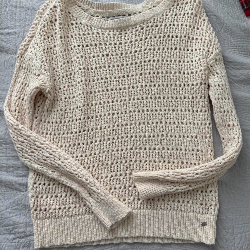 American Eagle Outfitters Women's Beige Knit Sweater